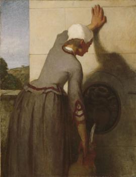 威廉 莫裡斯 亨特 Girl AT The Fountain